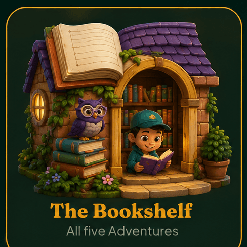 The Bookshelf — All five Adventures