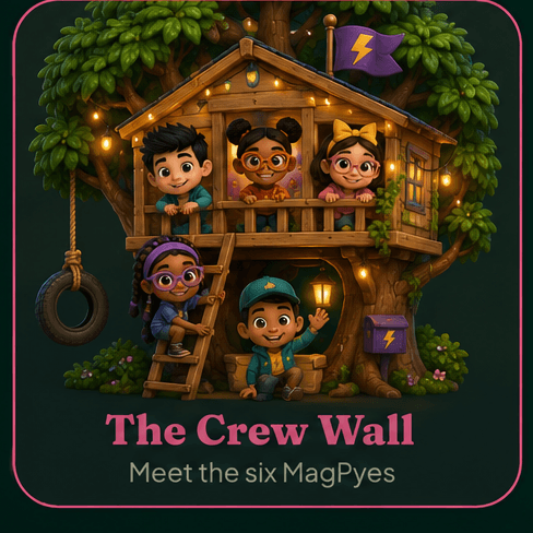The Crew Wall — Meet the six Magpyes